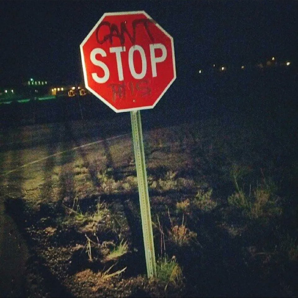 #repost from #theimginfo #analysis
— theIMG.info —
#Plant #StopSign #Sky #TrafficSign #Grass #RoadSurface #Font #TintsAndShades #MotorVehicle #Landscape #NaturalLandscape #StreetSign #Road #Tree #Signage