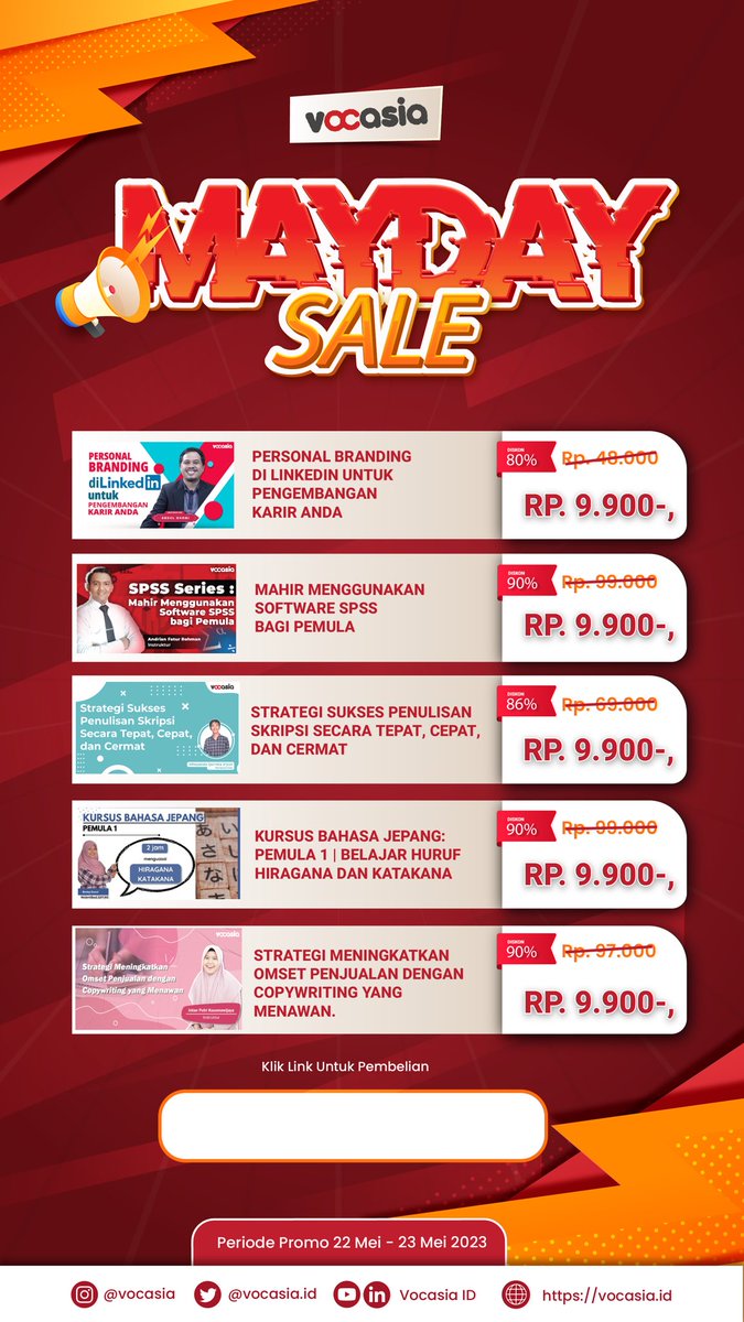 lagi ada flash salee