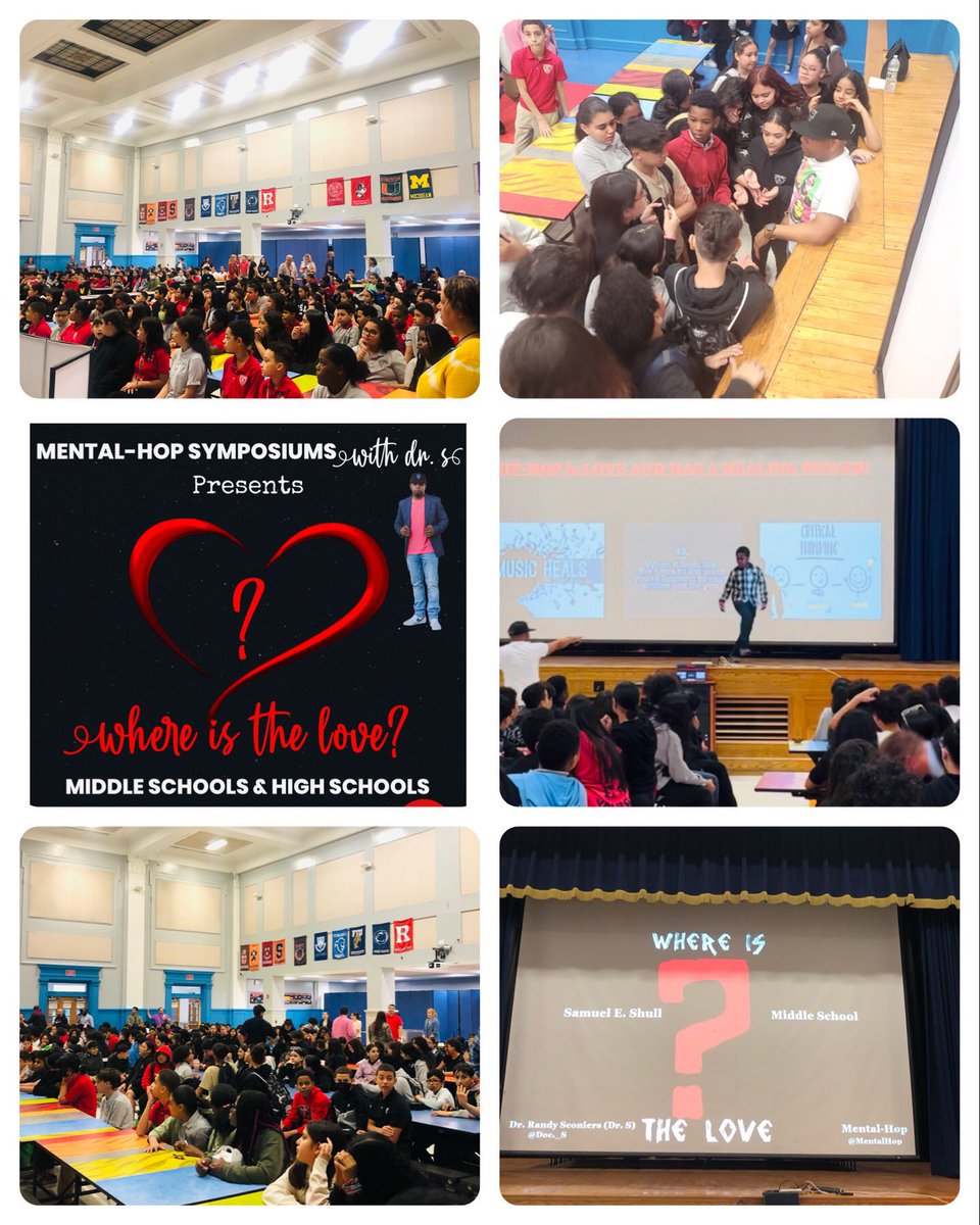 NewStepsCounsel's tweet photo. Mental-Hop presents 

“Where Is The Love”? ❤️

Can’t wait to visit more Middle Schools and High Schools around the country!

https://t.co/K0ZlNo37Kb https://t.co/vdLp5LoXlB