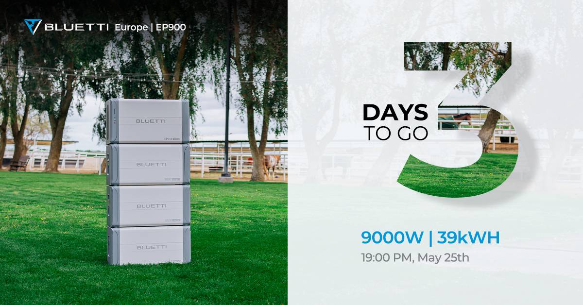 bluetti_inc's tweet image. #3dayscountdown  🚨

We have all that you want with #bluettiep900

🔋 9000W | 39kWH
💛 6000W solar input
📈Smart APP
⭐️10-Year Warranty
☀️On-site Installation service
🔗More details: bluettipower.com/pages/ep900b500

⚡Don't forget to join our Facebook group to get the debut price and