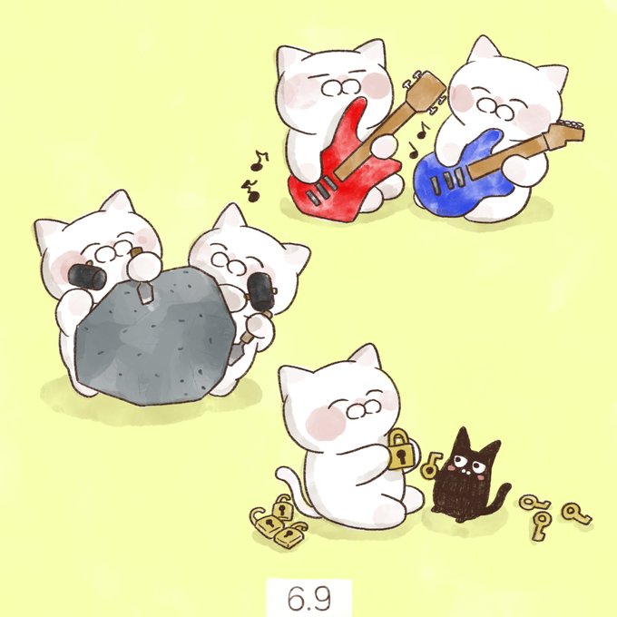 「黒猫 白い猫」のTwitter画像/イラスト(新着)｜3ページ目