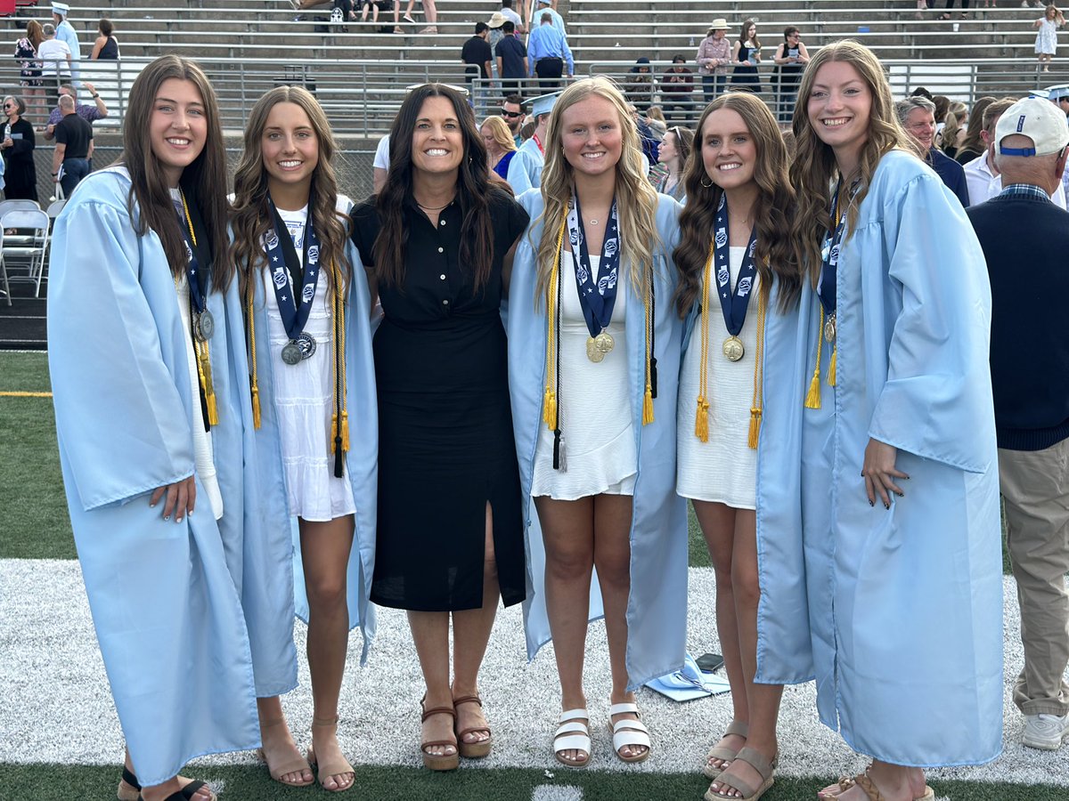 elknorth_vb's tweet photo. These seniors will forever have a special place in Elkhorn North Volleyball’s heart. They have built a solid foundation. Congratulations! Go be great girls! 🐺🩵 https://t.co/w2ZDykoQ1Z