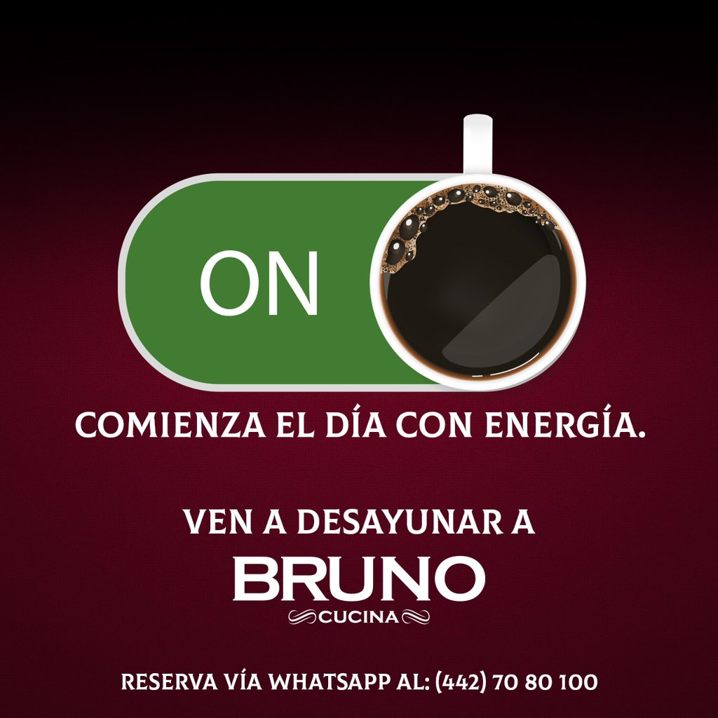 Recuerda que #BrunoCucina está disponible para ti desde la mañana.

Reserva al (442)70-80-100 y haz de tus mañanas un #TempoDiBruno.

#Desayunos #BuenosDías #Querétaro #Aguascalientes #Almuerzo #DondeIr