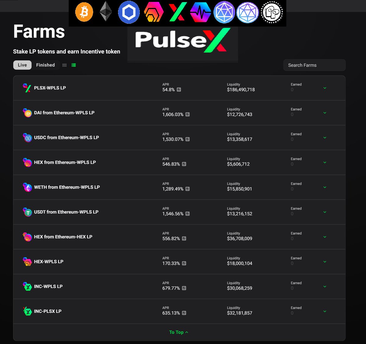 ❤💛💚💙

Just letting you know that a Bull Run is about to begin for #PulseChain. 

I've been sniffing markets for 12 years now. 
You can tell its about to happen because there are too many options to park your money.

You have 11 yield farms, and then 8 options to rotate