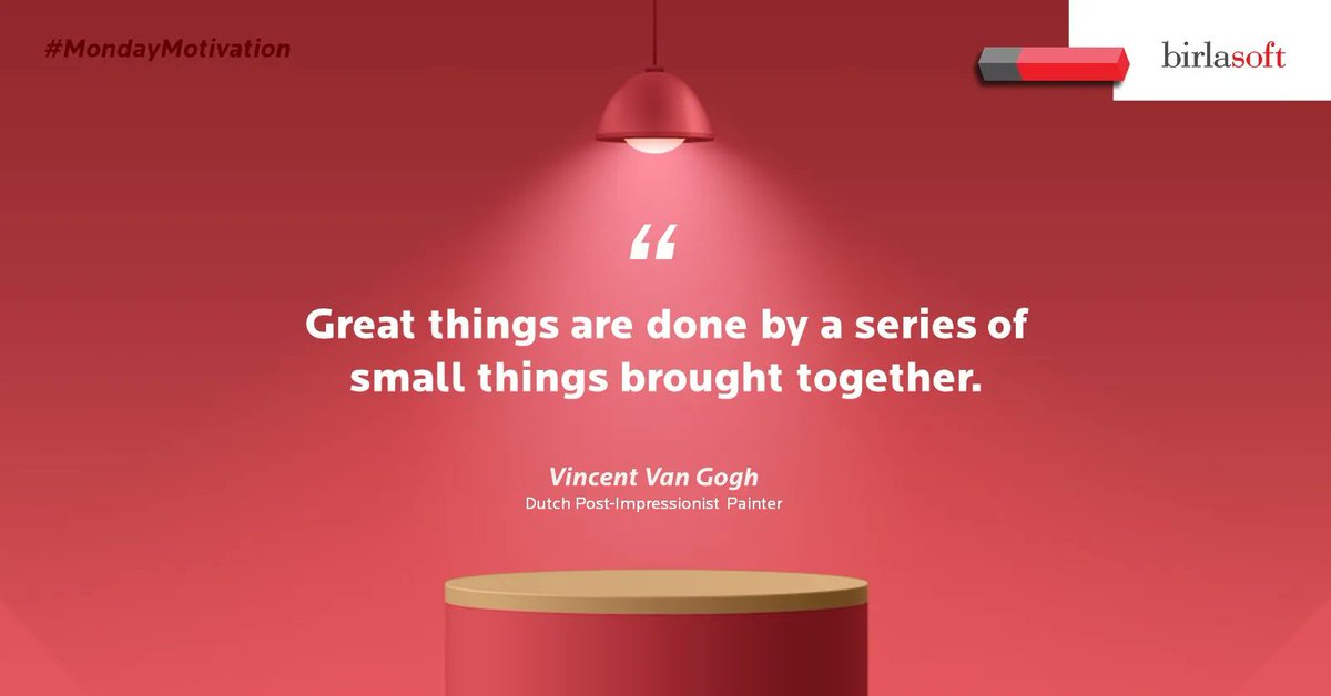 birlasoft's tweet photo. Never underestimate the impact of small actions, for it is the combination of these humble efforts that lay the foundation for remarkable achievements. Embrace the power of incremental progress and watch greatness unfold.

#SmallStepsLeadToGreatness #IncrementalProgress https://t.co/Temx9LiFSu