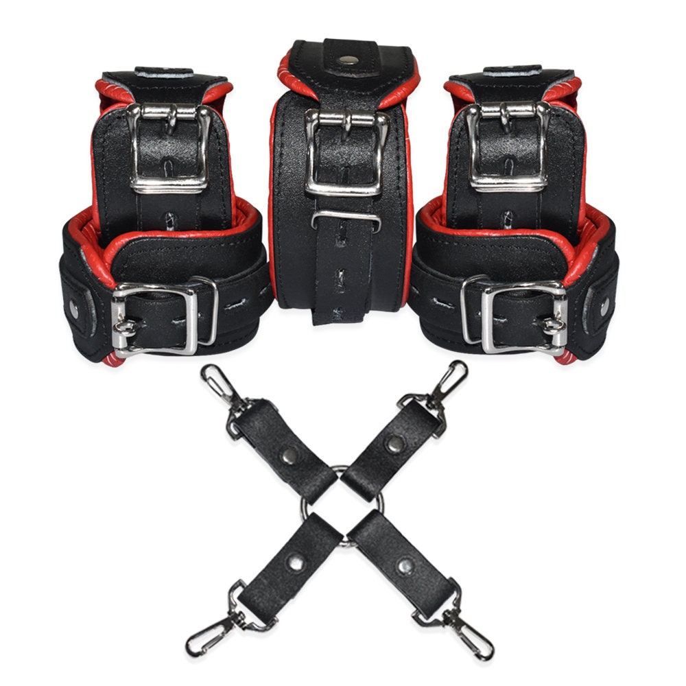 ImpactLeather's tweet photo. Excited to share the latest addition to my #etsy shop: Bdsm Bondage Leather restraints Natural Cow Hide Real Leather Wrist, Ankle Cuffs, Neck Collar (5 Pieces Padded Set) https://t.co/SoIOS26bRG #black #red #restraints #bdsmrestraints #legrestraints #cuffrestraints #bd https://t.co/spybFLau7E
