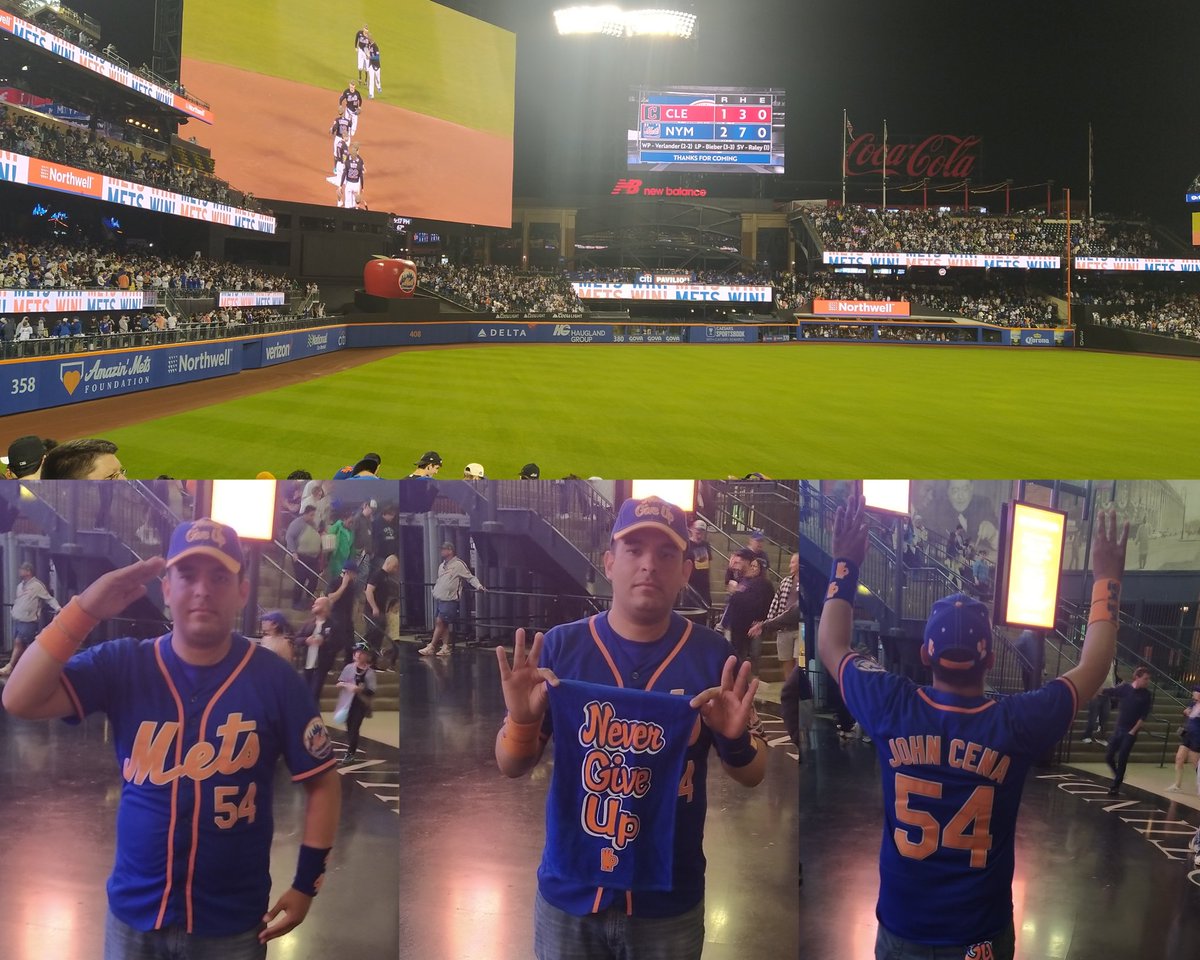 JohnCenaJersey's tweet photo. Mets won their 5th in a row, and once again in come back fashion. Things are starting to come together. LETS GO METS!

#LGM #johncenajersey #sundaynightbaseball #letsgomets #citifield #41seaverway #nevergiveup #LFGM #facesofmetsfans #johncenametsjersey #hustleloyaltyrespect #mlb https://t.co/looenF5JHH