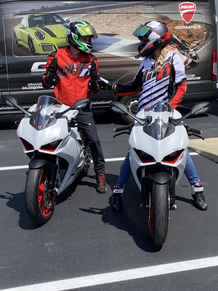 @kateshoup We love @IMS and cannot get enough of our “twins” from @RahalDucati !  Cya riding soon and let’s pray for a safe #indy500