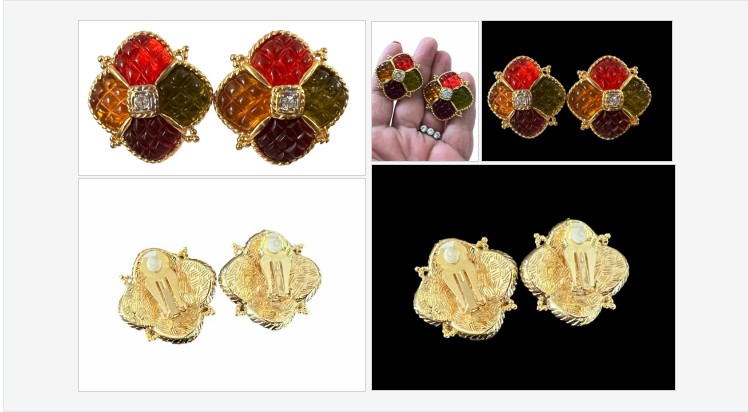 Vintage Gold Tone Maltese Cross Quilted Lucite Rhinestone Clip On Earrings | eBay #vintagecostumejewelry #costumejewelry #vintagejewelry #jewelry #estatejewelry #vintageearrings #rhinestoneearrings #cliponearrings 
ebay.com/itm/1158110244…