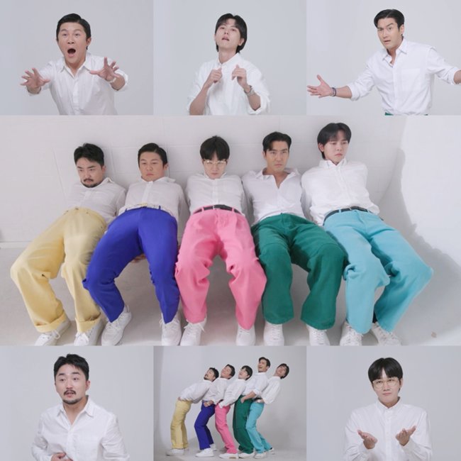 wonniemallow's tweet photo. Siwon is the green one 😂😂
More picts from mbc's new variety show '안하던 짓을 하고 그래’ 

#SIWON #시원 #SUPERJUNIOR #슈퍼주니어 @siwonchoi @SJofficial https://t.co/e21kCn8Amp