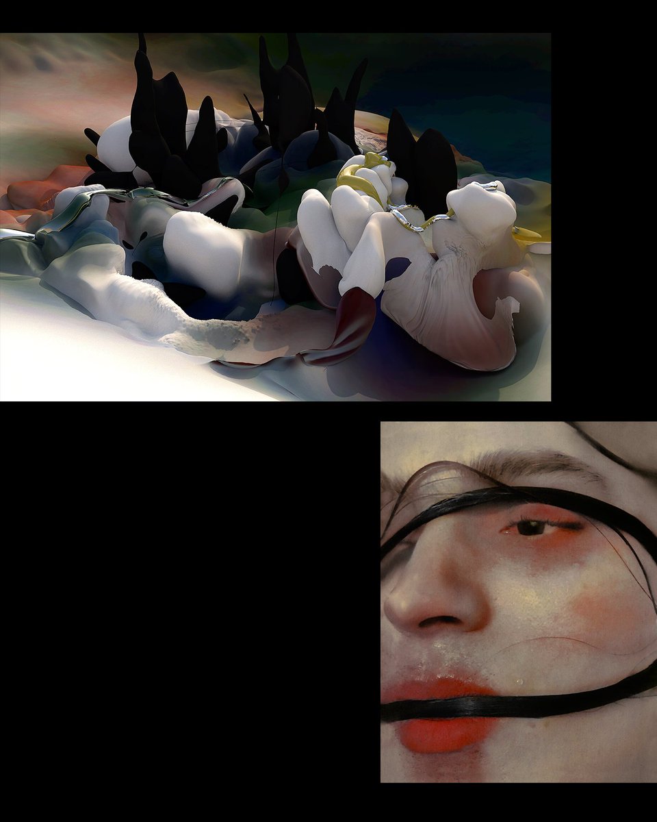 A pair of lovely works from my collection ⍪
Happy Sunday ⍪
–
Untitled (collapse), <a href="/sara_ludy/">sara ludy</a> 
Invasión 01,  <a href="/jaeldv/">jdv</a>