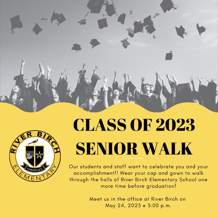 River Birch Inaugural K-12 Graduating Class! <a href="/RBE_ACSC/">River Birch Elementary</a> <a href="/OrioleTweets/">Avon Community School Corporation</a>
