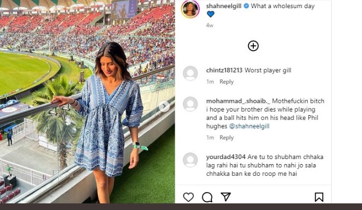 Imagining death for #ShubhamanGill because he played better than Kohli. Leaking his sister’s instagram ID. Virat's chapri fans abusing Gill in comments. 
One of the most filthy, low standard, worst fanbase. That's the reason why ppl hate RCB the most. Sick minded psychopaths.