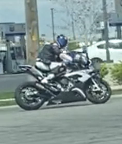fox13's tweet photo. Utah Highway Patrol seeking public's help to identify "reckless" &amp; "dangerous" motorcycle rider who eluded helicopter after 70+ mile pursuit, reaching speeds over 120 mph 

Full story: https://t.co/xfJqTDYpAg https://t.co/PrRXqkUchF
