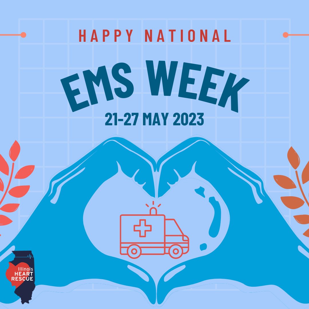 Happy #EMSWeek to all of our agency partners! Thank you to all EMTs and paramedics across Illinois for the work you do! ❤️🚒🚑❤️