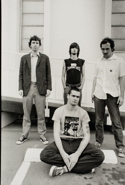 42 years ago
Black Flag in the parking lot near their rehearsal space in the South Bay, May 1981

Photo by Ann Summa

#punk #punks #punkrock #hardcorepunk #blackflag #history #punkrockhistory