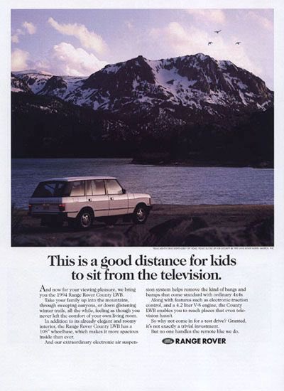 mkobach's tweet photo. These old Range Rover ads are so good. 

I wish images + copy like this were still effective, especially on paid social. https://t.co/NYPaFd3D4J