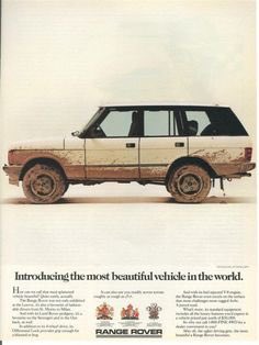 mkobach's tweet photo. These old Range Rover ads are so good. 

I wish images + copy like this were still effective, especially on paid social. https://t.co/NYPaFd3D4J