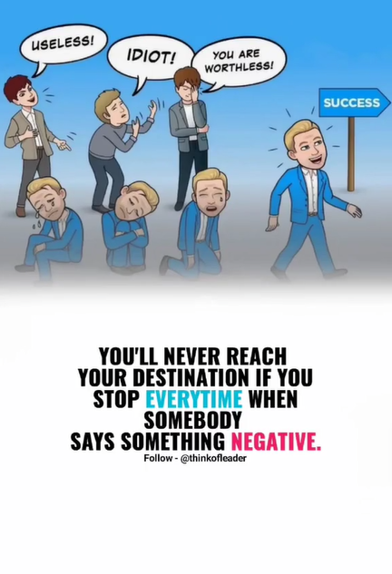 kiran_rahat's tweet photo. You'll never reach your destination if you stop EVERYTHING when somebody says something NEGATIVE.
#Motivation #MotivationalQuotes #success #successmonday #billionaires #DigitalMarketing #ContentCreator https://t.co/ExLBmjkOzr
