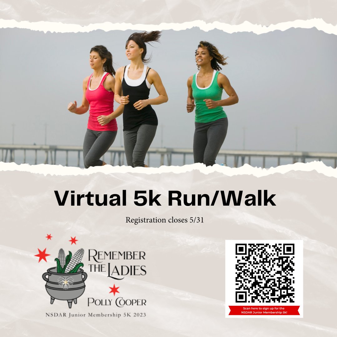 karmstr112's tweet photo. The NSDAR Junior Membership 5k has proven to be a crucial tool in support and promotion of the Helen Pouch Memorial Fund. Sign up for the 2023 NSDAR Junior Membership 5k before May 31! https://t.co/erEy2veaA8 
#NSDARJuniorMembership5k #RememberTheLadies5k! https://t.co/ON8jIIZyVj