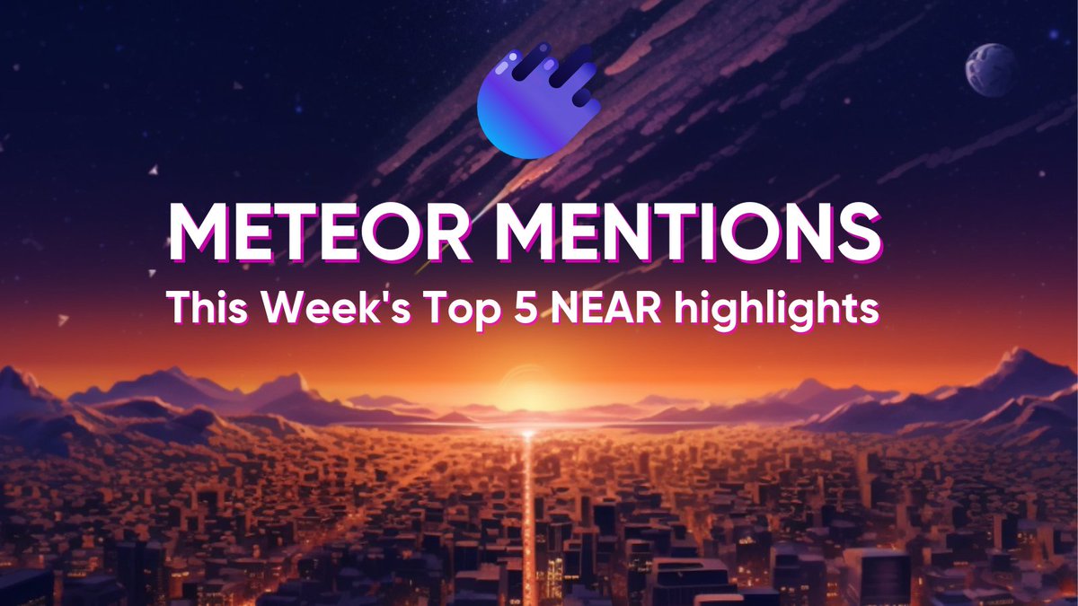 🌠 Meteor Mentions: This week's top 5 NEAR highlights

☄️ NEAR Foundation collaboration with Wormhole
☄️ Pikespeak unveils NDC dashboard
☄️ LiNEAR BOS App goes live
☄️ Playible's play-to-earn Fantasy Cricket Game launches
☄️ FewandFar product updates
