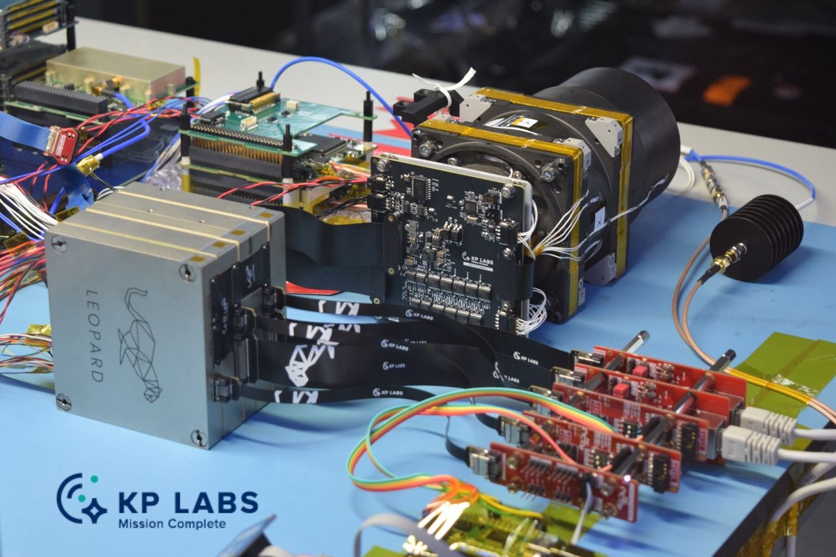 labs_kp's tweet photo. A major milestone was achieved a few days ago! We are excited to announce the successful integration of our Data Processing Unit (Leopard) and Hyperspectral Optical Instrument, into a Flat Sat in @AACClydeSpace HQ in Glasgow, a platform bus provider for the Intuition-1 mission. https://t.co/6A8NgfjemW