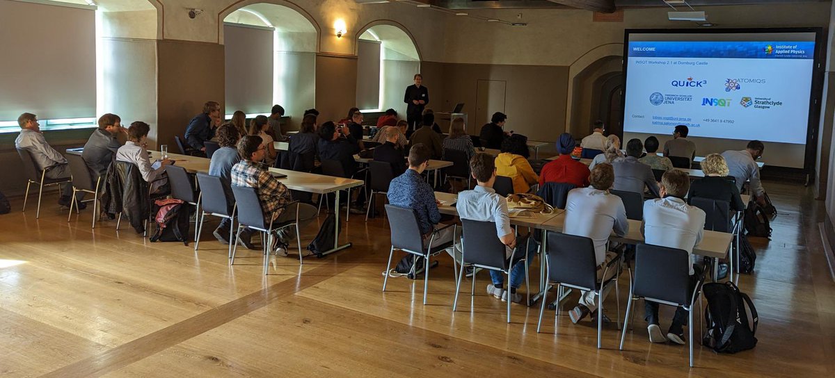 INSQTNetwork's tweet photo. #INSQT Workshop 2.1 @UniJena has commenced! https://t.co/JvuN0axfv8