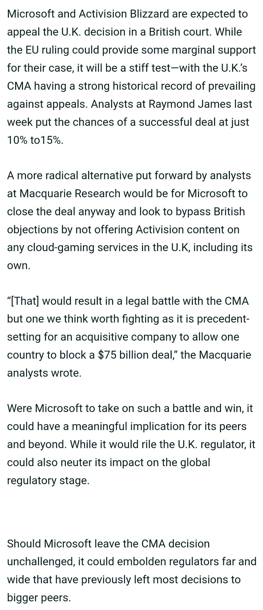 Microsoft appeals CMA decision to block Activision/Microsoft