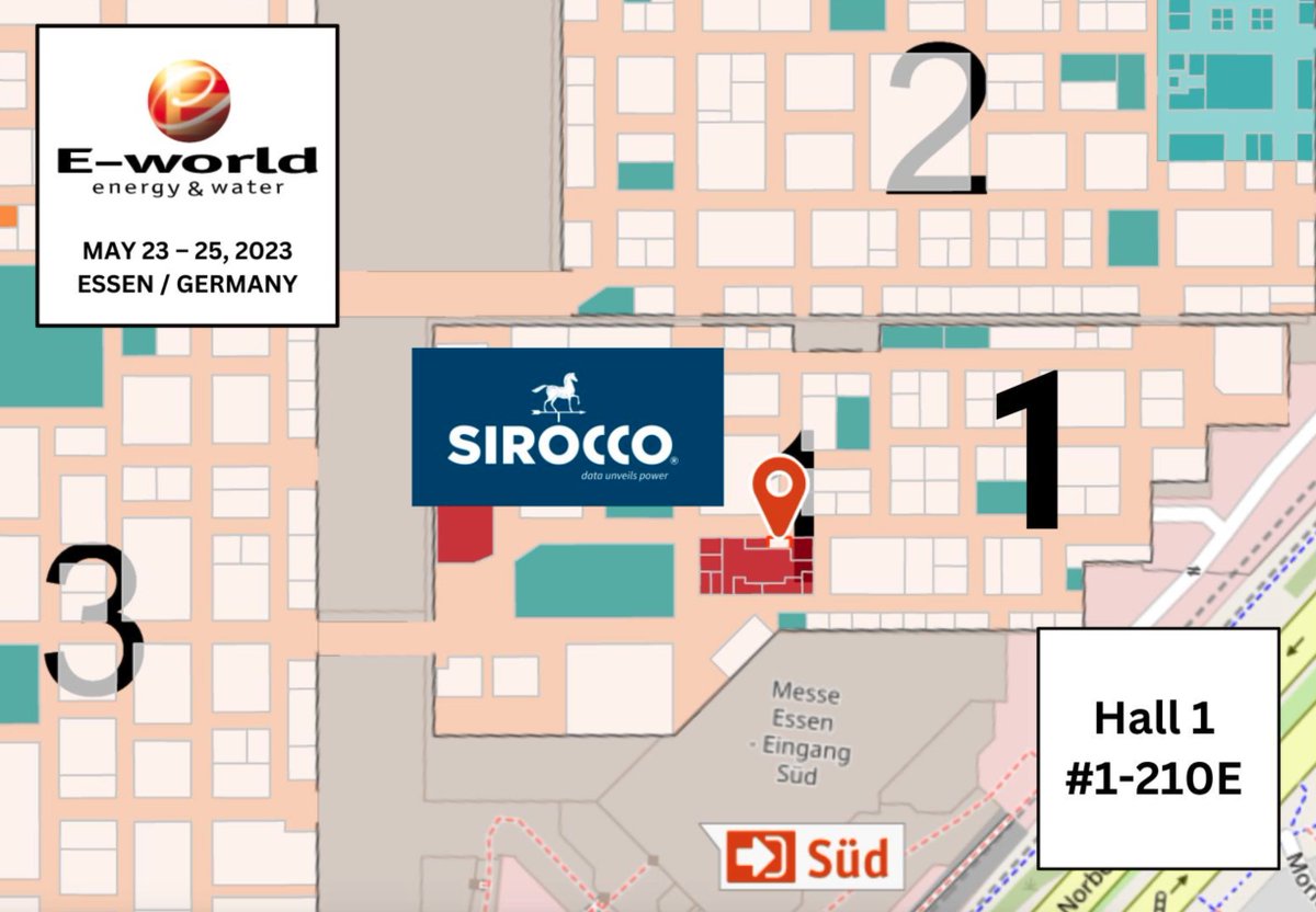 SiroccoEnergy's tweet photo. 📣 Calling all eco-enthusiasts! 🌱🌍 Join Sirocco Energy at the @EworldEssen starting tomorrow. Don´t forget to swing by our booth to explore our #ForecastingSolutions for #wind and #solar assets. See you there!
@VortexFdC @climatescale
#SiroccoEnergy #CleanEnergy #GoGreen https://t.co/xar8aNsY6A