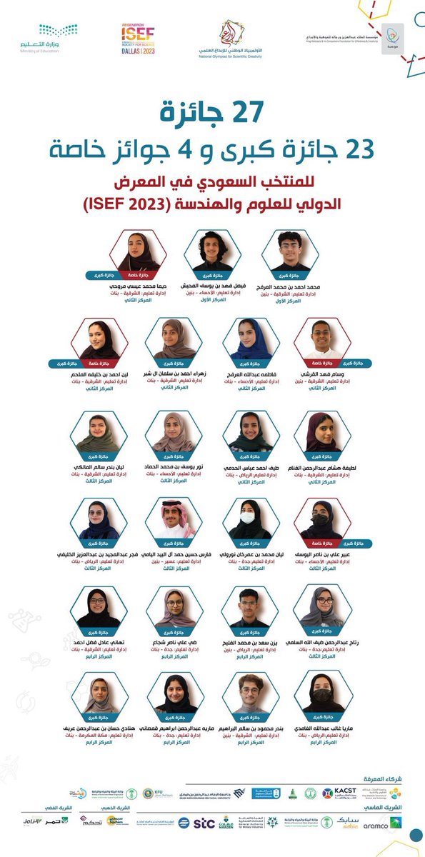 #ISEF2023

فخورة بأبناء وطني!! ♥️