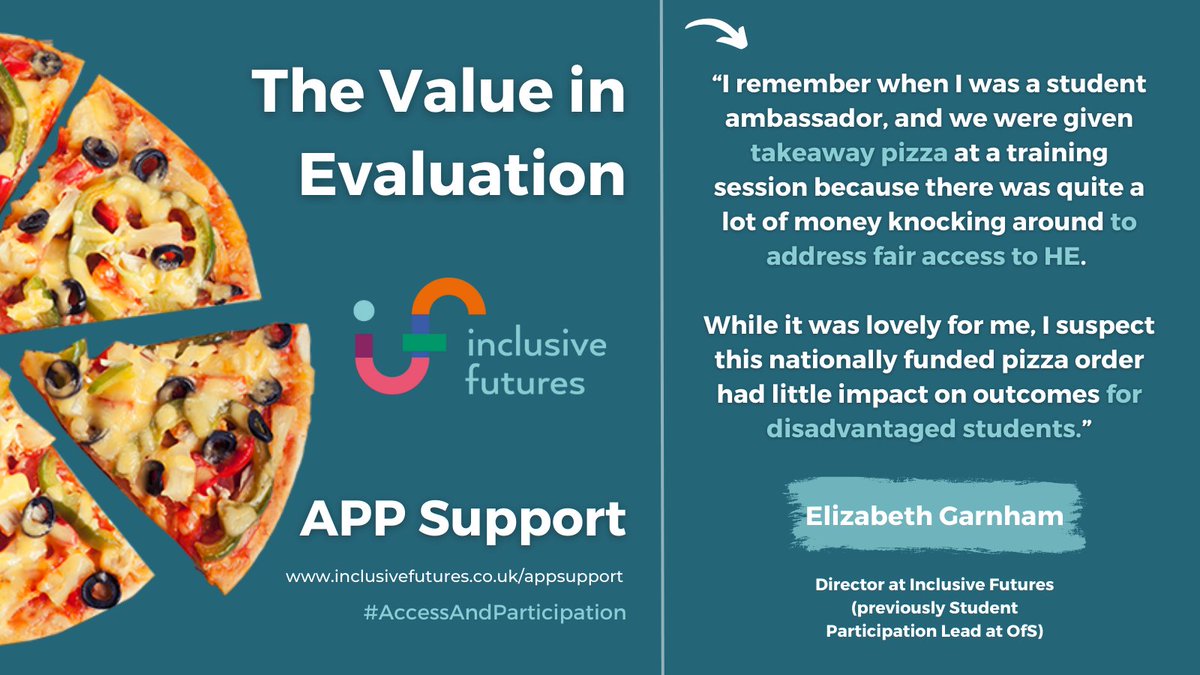Inclus_Futures's tweet photo. The expectations around evaluation of #AccessAndParticipation work are ever increasing.

We provide support to achieve these high expectations! 📧 hello@inclusivefutures.co.uk

Fancy a free webinar to gain APP insight from the expert? 🌐 https://t.co/z4EcxgpEU8

#FairAccess #UKHE https://t.co/loRsWarAZy