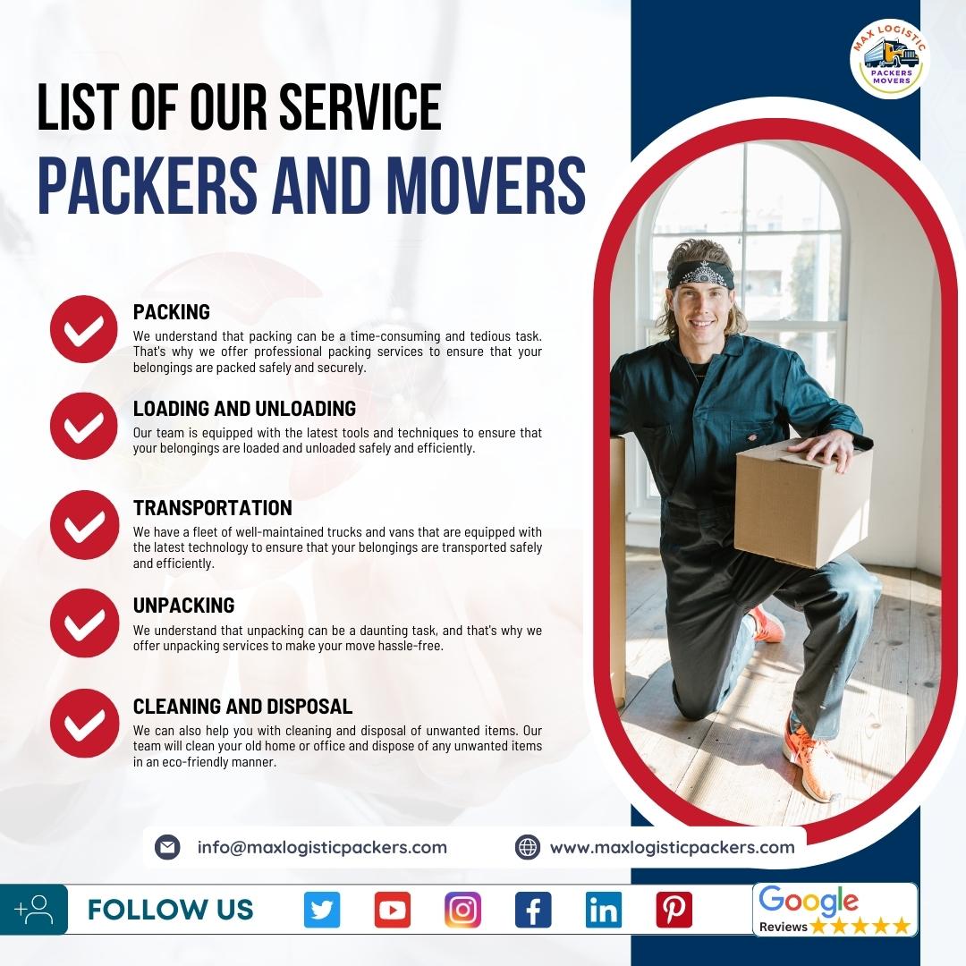 Max Logistic Packers Movers (@max_logistic) on Twitter photo OUR SERVICES:
Packing & Unpacking
Loading & Unloading
Household Shifting
Local Shifting
Office Shifting
Packers & Movers
Get your quotes today.
Max Logistic Packers Movers
Email: info@maxlogisticpackers.com
Visit: maxlogisticpackers.com OUR SERVICES:
Packing & Unpacking
Loading & Unloading
Household Shifting
Local Shifting
Office Shifting
Packers & Movers
Get your quotes today.
Max Logistic Packers Movers
Email: info@maxlogisticpackers.com
Visit: maxlogisticpackers.com