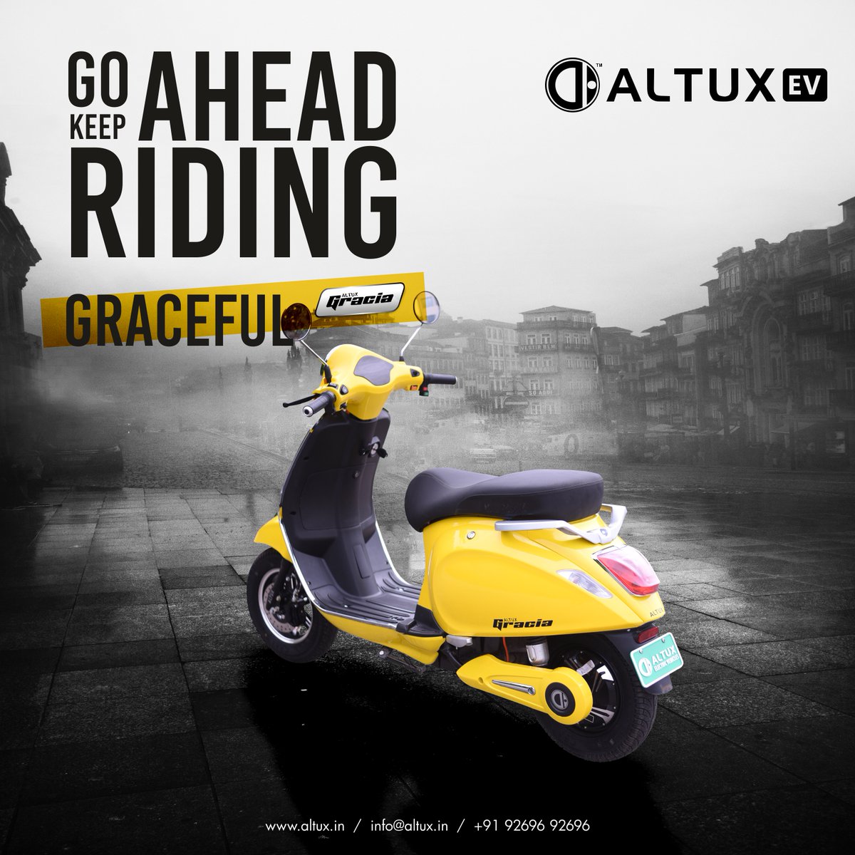 AltuxEV's tweet photo. Go ahead keep riding graceful with Altux Gracia✨

Book your test ride now!!!
ALTUX EV
🌐 https://t.co/8W89cjcIUM
.
.
.
.
.
#altux #electricvehicle #revolution #BestEScooterInIndia #MakeInIndia #TheFutureIsElectric #altuxelectric #gogreen #altuxscooter #ev #altuxgracia https://t.co/6agn84XbYz