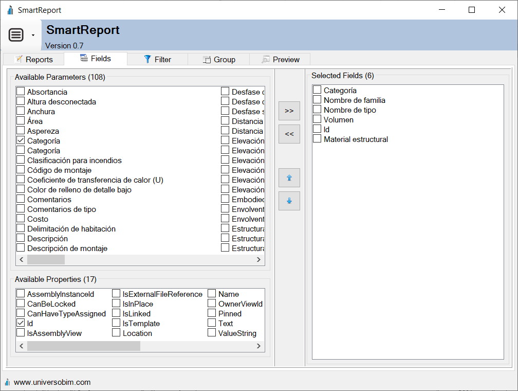 VenadoRevit's tweet photo. Nueva versión 0.7 de SmartReport para #Revit. Se agregaron 8 filtros y 6 reglas de filtrado. Se pueden elegir Ejemplares Especiales del modelo #BIM. Link: https://t.co/8S6WuJ6EHS https://t.co/90nQWflnPM
