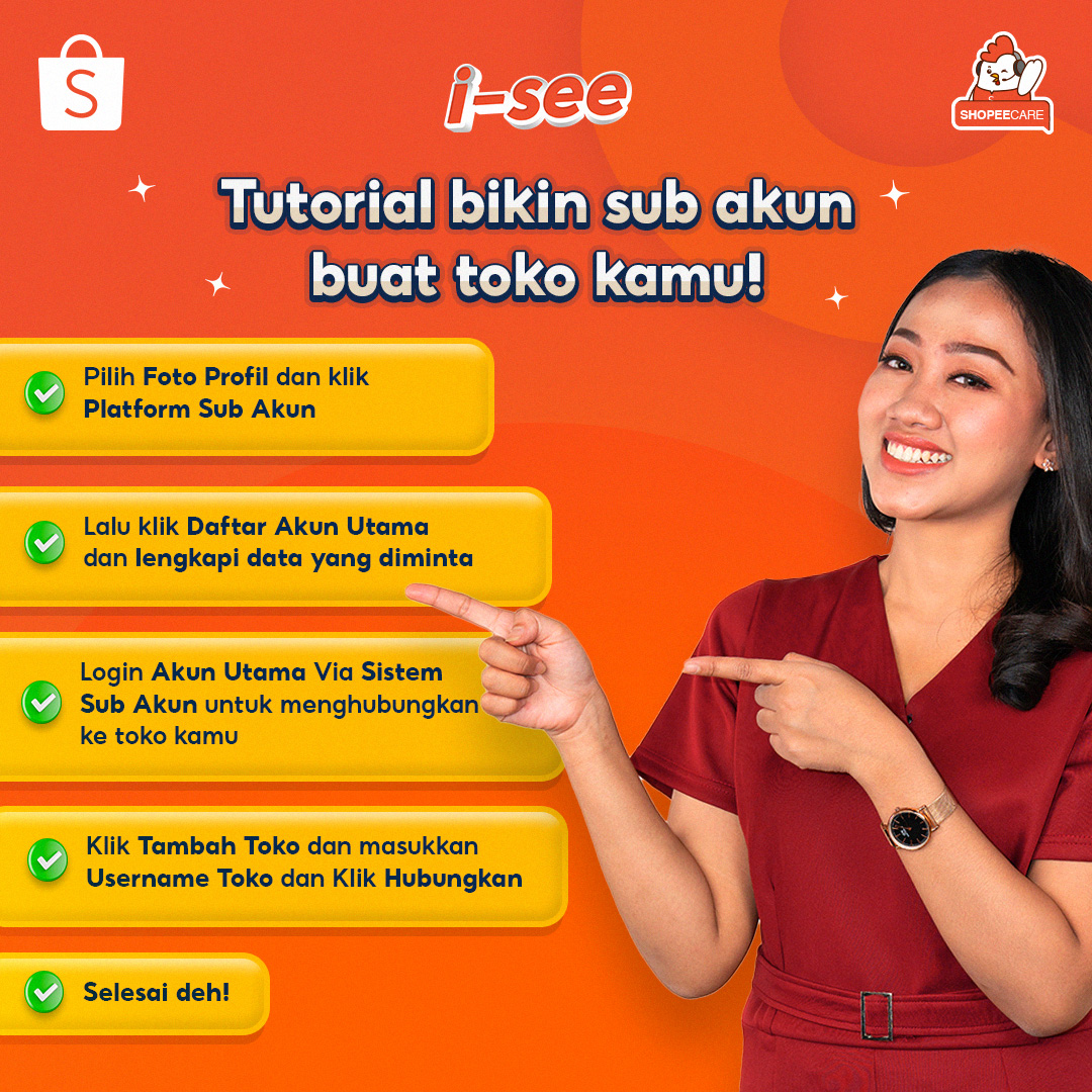 ShopeeCare's tweet photo. WASPADA sama penyalahgunaan akun toko ya!🚨  

Kalo kamu punya akun toko di Shopee, fitur Sub Akun dapat mencegah dari penyalahgunaan akun toko kamu. Jadi, akun toko kamu makin aman deh! 😉

Ada kendala? Yuk message Mimin! #ShopeeCare #ShopeeXtraAman https://t.co/BGtSNfaXSy