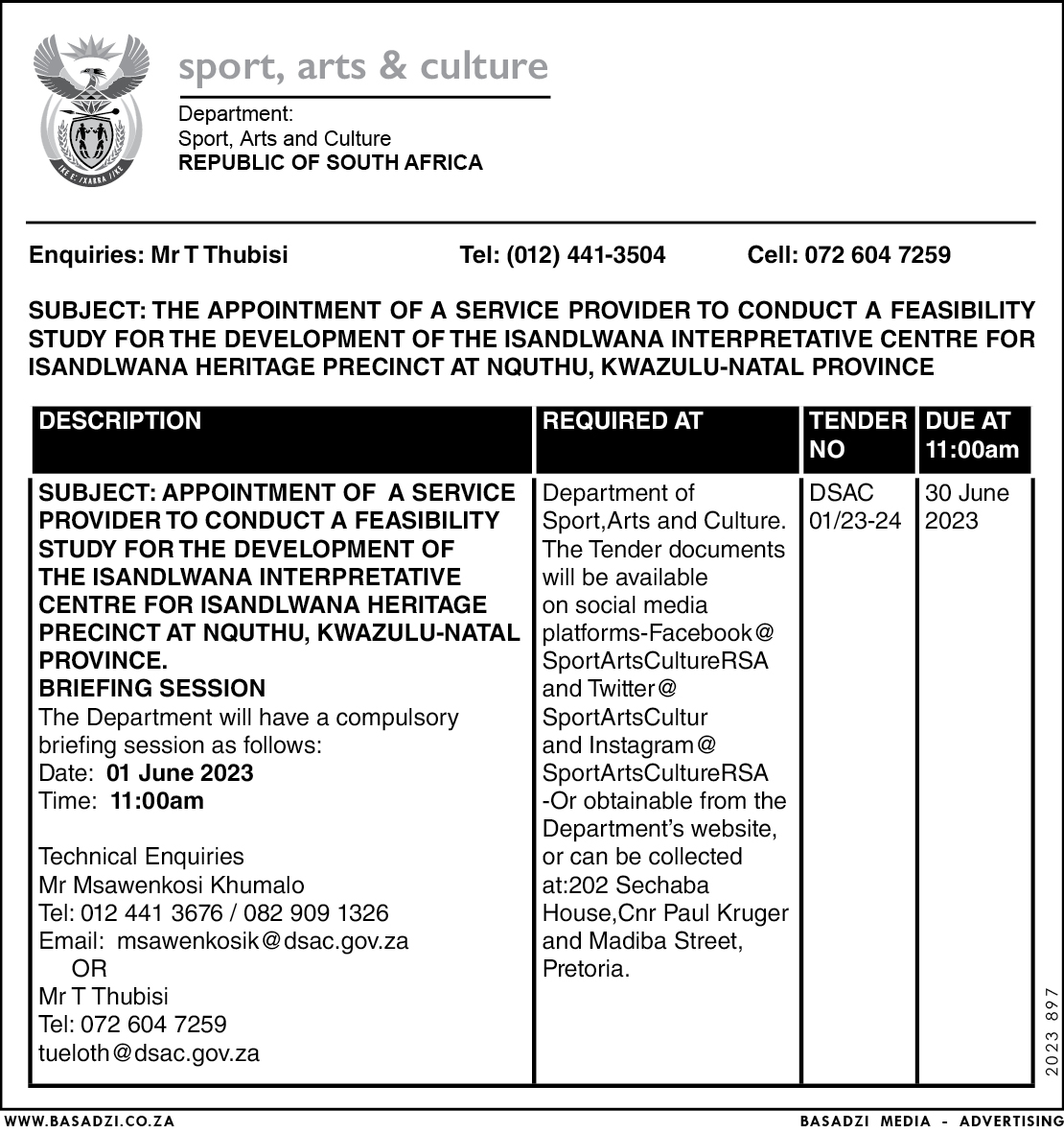BasadziGroup's tweet photo. The following Municipalities/Departments/Companies released vacancies/tenders/notices this past week

1. Legal Aid
2. Dept. sports, Arts &amp; Culture
3. Dipaleseng LM
4. Port st Johns

keep safe, like &amp; share, and stay tuned for more posts/tenders/Vacancies https://t.co/F7jfV3aVcZ