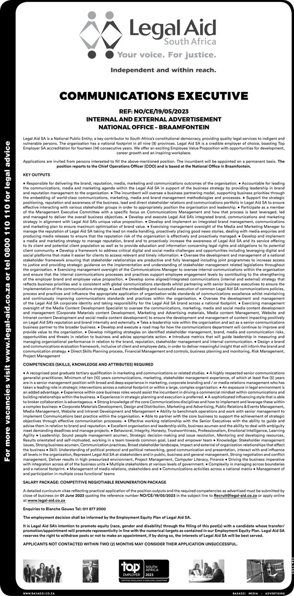 BasadziGroup's tweet photo. The following Municipalities/Departments/Companies released vacancies/tenders/notices this past week

1. Legal Aid
2. Dept. sports, Arts &amp; Culture
3. Dipaleseng LM
4. Port st Johns

keep safe, like &amp; share, and stay tuned for more posts/tenders/Vacancies https://t.co/F7jfV3aVcZ