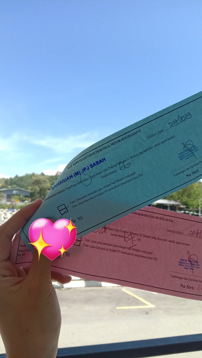 sh3rljy's tweet photo. PASSED JPJ TEST OMG!!! https://t.co/X8e7UbK2dt