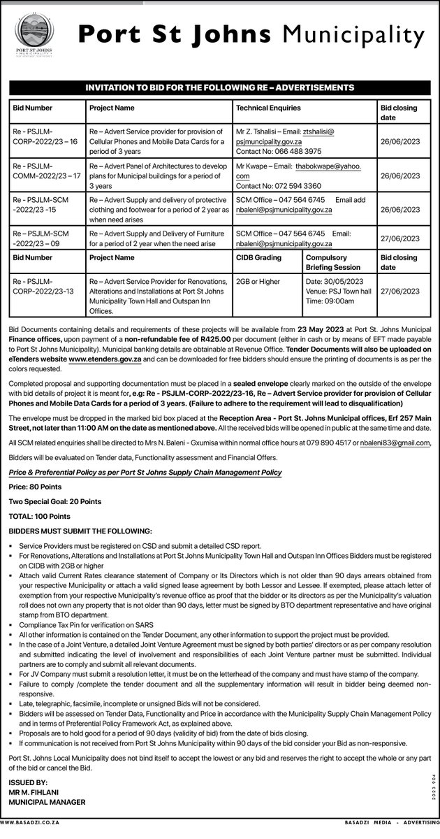 BasadziGroup's tweet photo. The following Municipalities/Departments/Companies released vacancies/tenders/notices this past week

5. Poet st Johns
6. Moretele LM
7. Ithala

keep safe, like &amp; share, and stay tuned for more posts/tenders/Vacancies https://t.co/9HNC2RBFeM