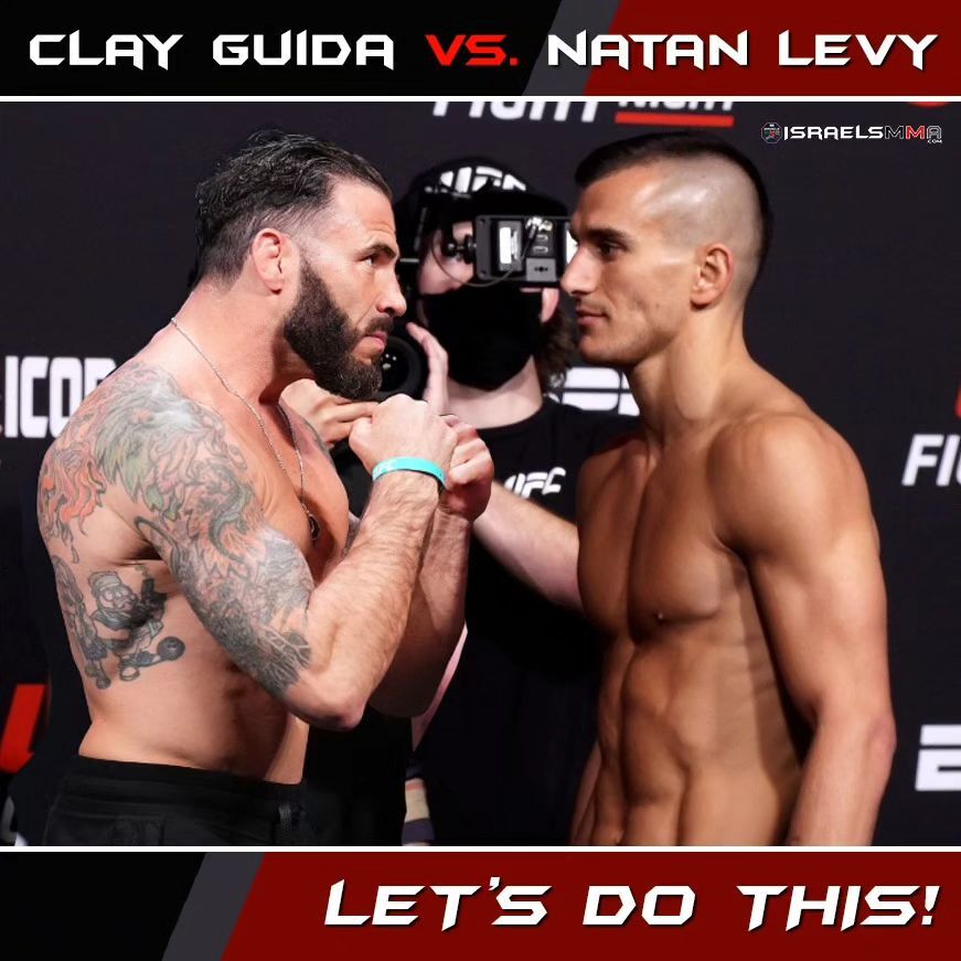 Who wants to see these two fight?! #Barnburner Lethal @Natan_Levy vs The carpenter @ClayGuida 🔥
.
.
#NatanLevyVsClayGuida #ClayGuida #NatanLevy #IsraelsMMA #UFCFightNight #WarInTheOctagon #MMAShowdown #FightOfTheNight #UFCWarriors #LevyGuidaShowdown #OctagonBattle #UFCFightT…