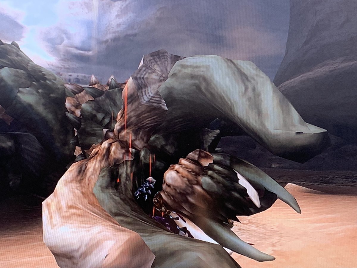 RTS_3821's tweet image. ディアブロス融合種、実在したのか…
#モンハン3rd #MH3rd