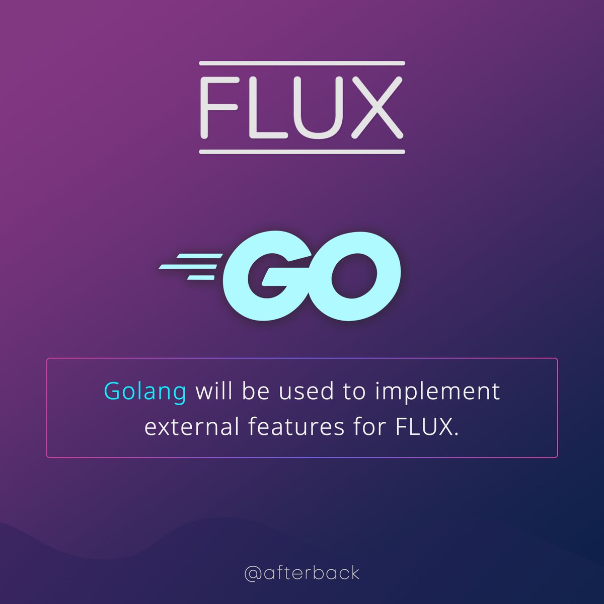 Afterback_'s tweet photo. Go FLUX or Go home 😎
#flux_engine #golang https://t.co/qpldjVdvNg