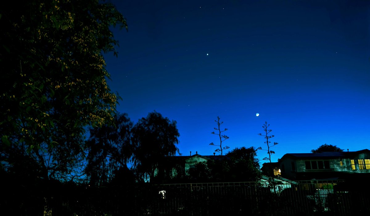 Just a picture of me taking a picture of my friends Venus and la Luna at our nightly meetup 😍🌙

Happy Monday friends ✌️