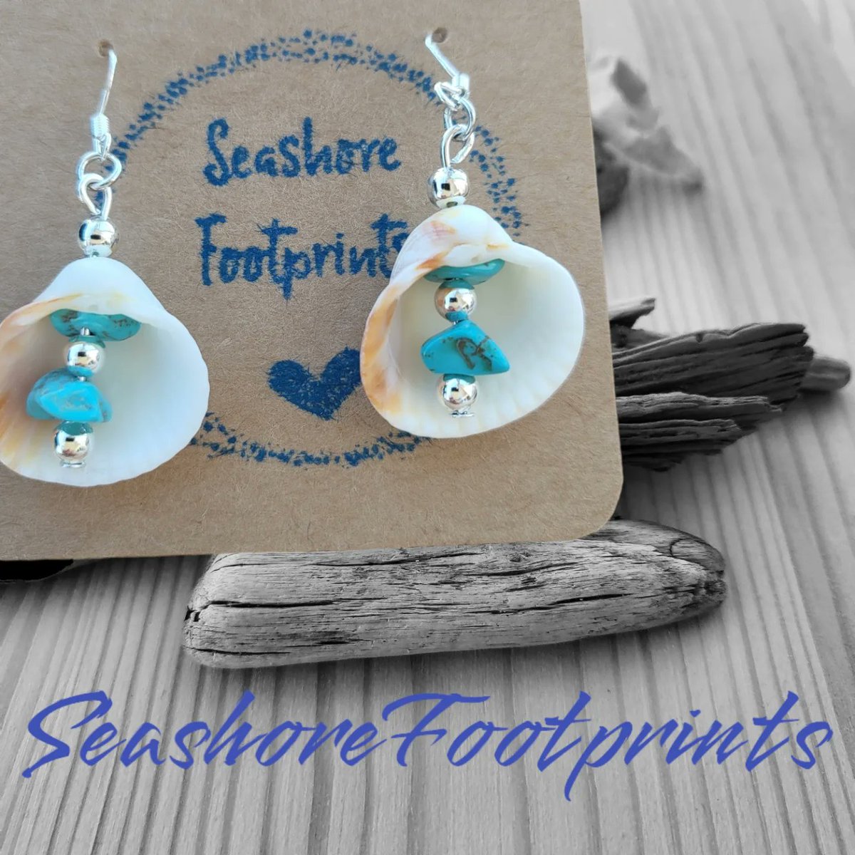 Just love the promise of the summer with these pretty seashell drop and dangle earrings.
With sea blue stones and silver beads threaded through the natural seashell, these are so cute whichever way they hang 😍
Available on my etsy store #MHHSBD #etsyclub #SummerVibes