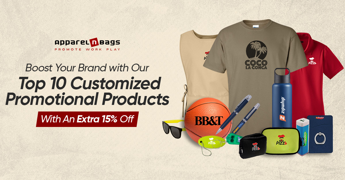 Grow your brand loyalty with our top 10 customized promotional products that are designed just for you. Order now!

Read More: bit.ly/3BKe751

#ApparelnBags #CustomSwag #PromoProducts #BrandedMerchandise #PersonalizedGifts #LogoSwag #PromotionalItems #CustomBrand