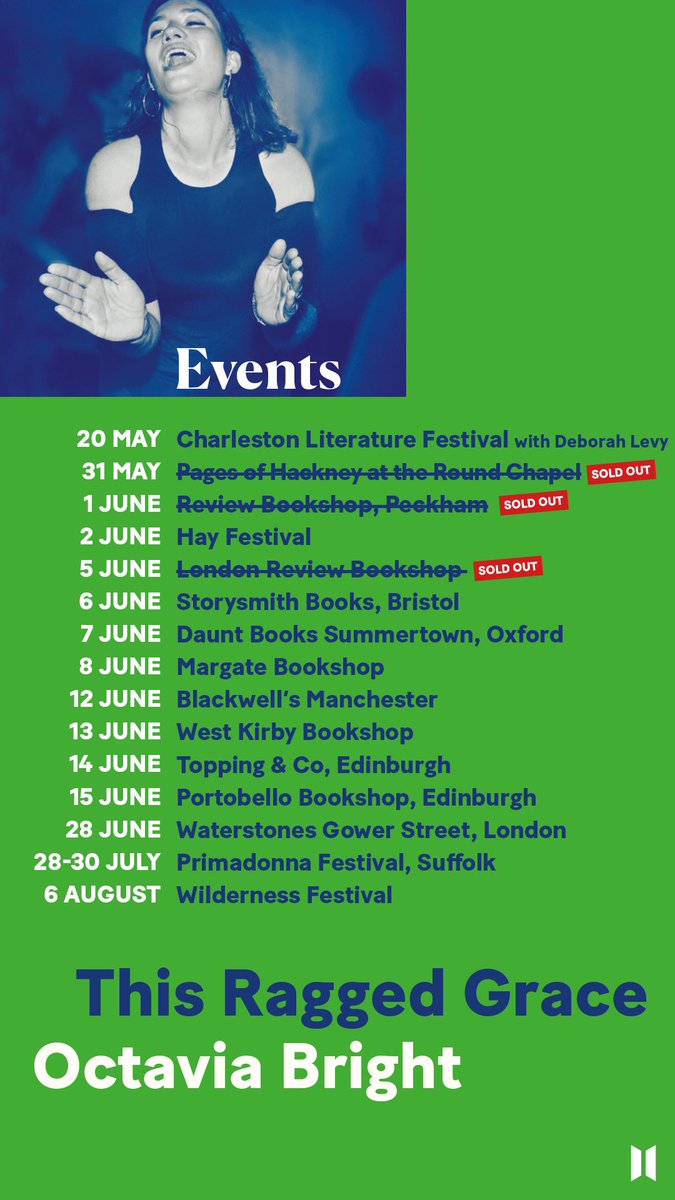 octaviabright_'s tweet photo. 🌀🌋💚 This Ragged Grace &amp; I are going on tour 🌀 I can’t wait to visit all the amazing bookshops that are hosting these events up &amp; down the country. Come &amp; say hi! 💚🌋🌀 https://t.co/FEp38n5GOd