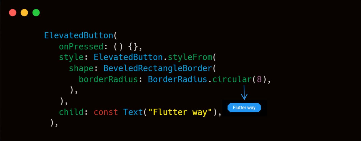 mdzihad89's tweet photo. A rectangular border with "beveled" corners.

#fluttertips #flutter #flutterdev https://t.co/v2PE5McdAP