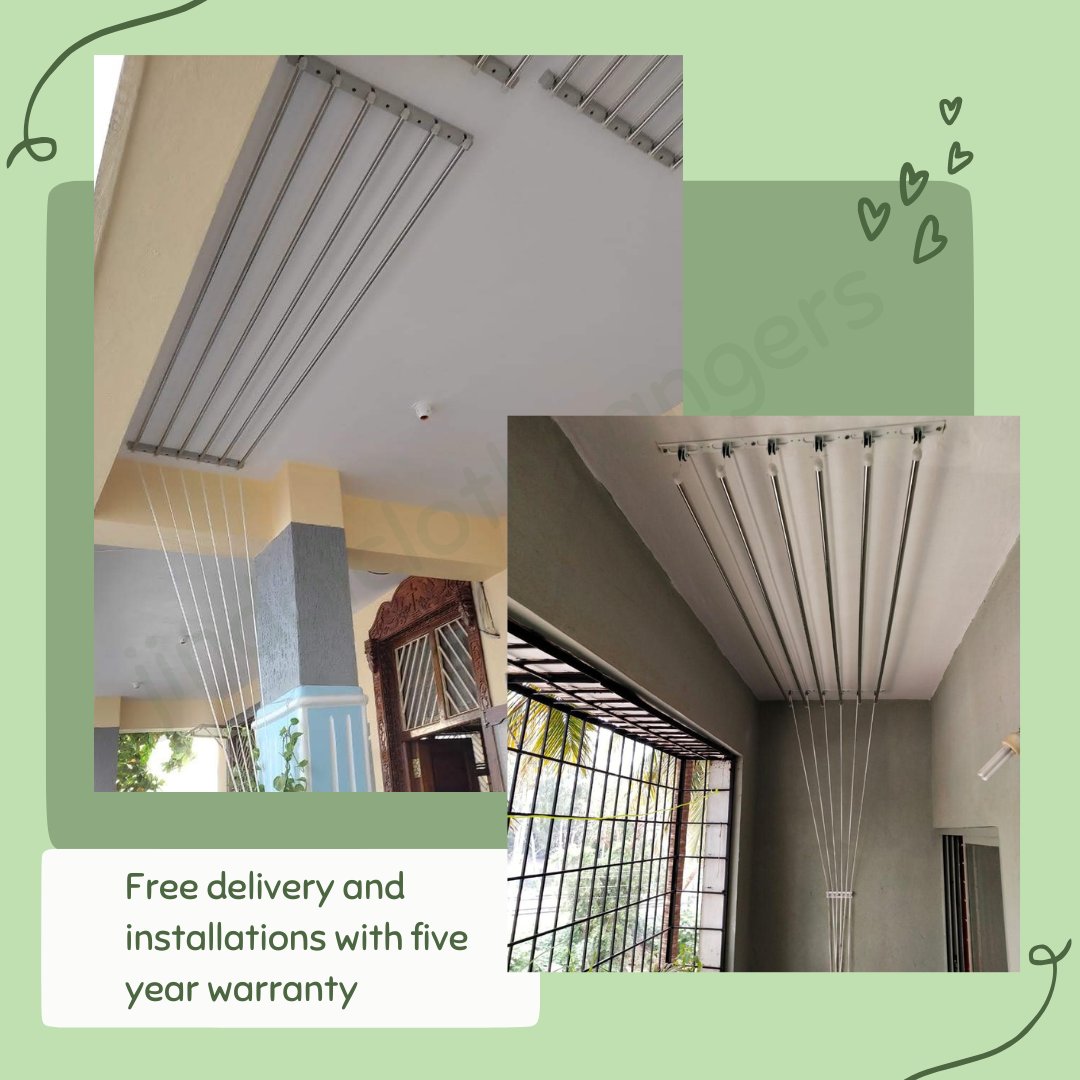 Jindalclothhang's tweet photo. Cloth drying hangers for balcony
#jindalclothhangers #clothhanger #clothdryinghanger #ceilingclothhanger #pulleyclothhanger #shoerack #wallmountedshoerack #safetynet #balconysafetynet #twitter #newpost https://t.co/hCXGg5HTcR