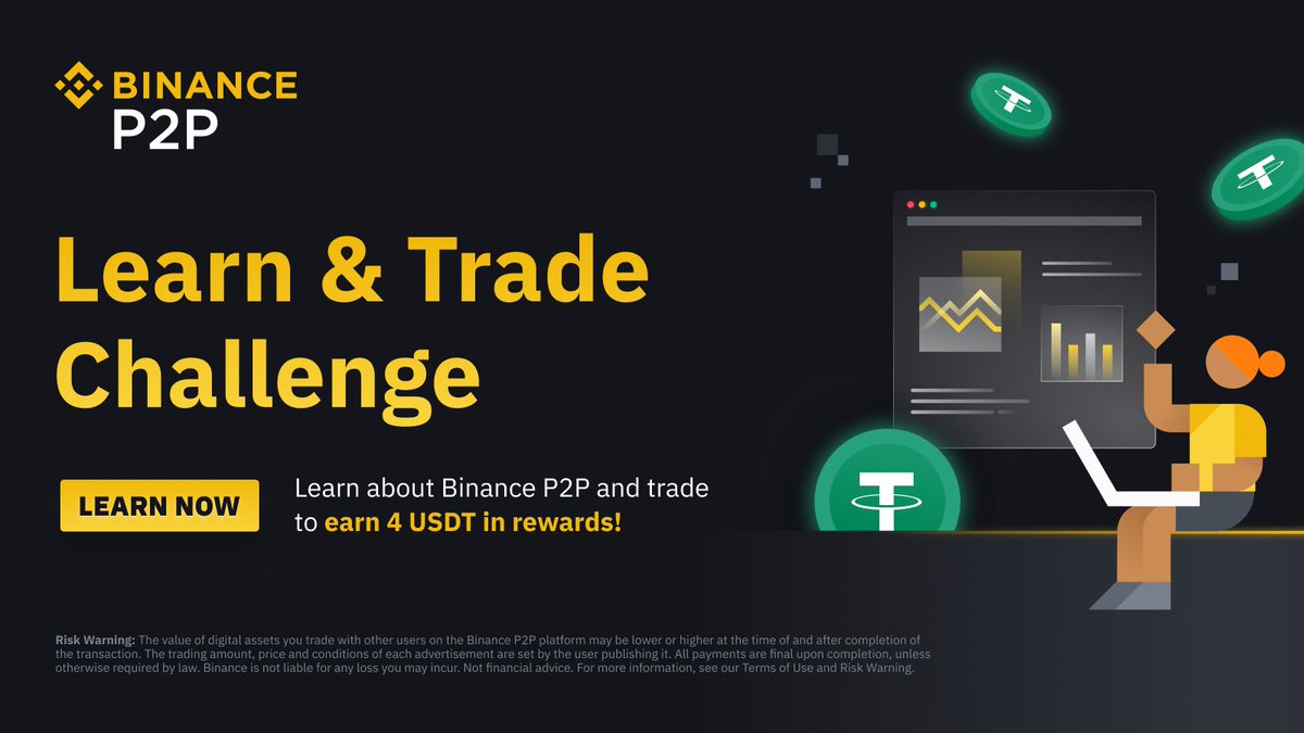 Binance P2P Learn & Trade Challenge: Complete a Quiz and Buy Crypto to Get  4 USDT in Token Voucher! ➡️ https://t.co/ShXy1Qlh7s