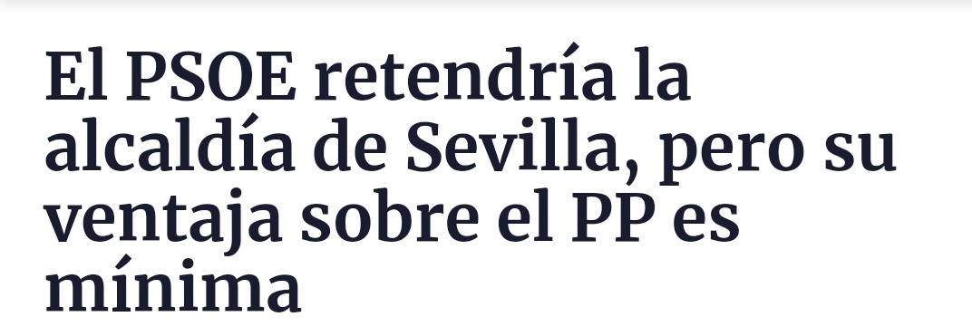 En #Sevilla todo se juega en un concejal. O es para Adelante Andalucía o es para Vox. La única forma de que no gobierne el PP, es que entre Adelante Andalucía.